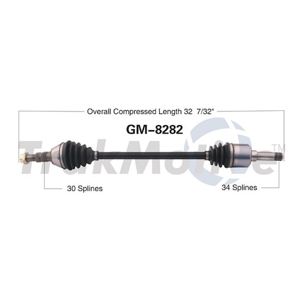 Surtrack Axle Cv Axle Shaft, Gm-8282 GM-8282 - main